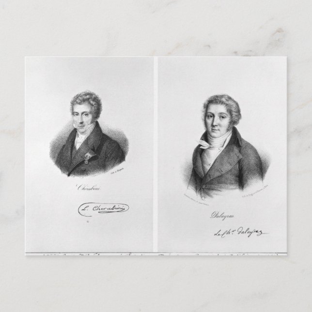 Carte Postale Luigi Cherubini et Nicolas Marie Dalayrac (Devant)