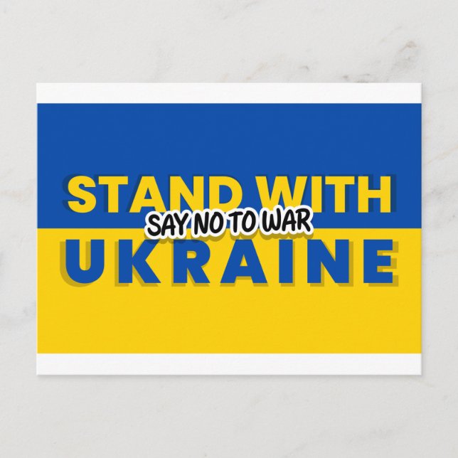 Carte Postale l'ukraine en guerre (Devant)