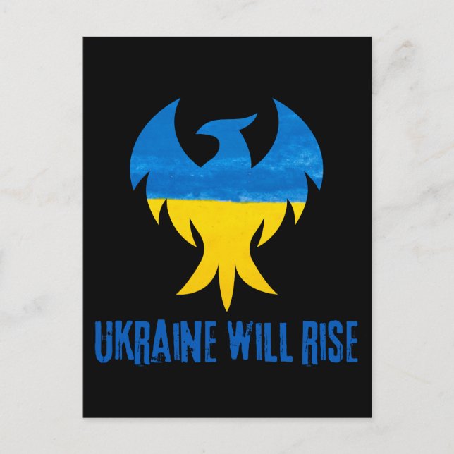 Carte Postale L'Ukraine va augmenter Phoenix (Devant)