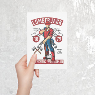 Carte postale LumberJack vintage