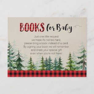 Carte Postale Lumberjack Woodland Forest Livres pour bébé
