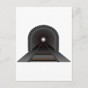 Carte Postale Lumière Au Bout Du Tunnel !