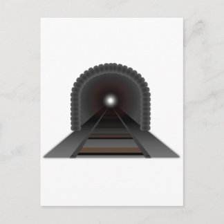 Carte Postale Lumière Au Bout Du Tunnel !