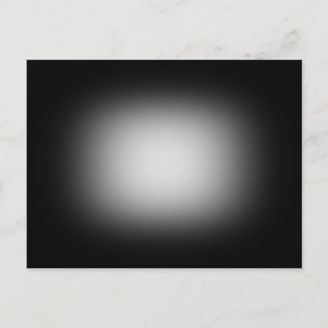 Carte Postale Lumière blanche sur noir (Devant)