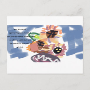 Carte Postale lumière de Jésus