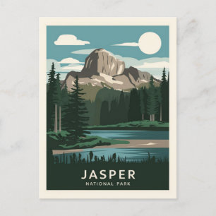 Carte Postale Lumière de la Lune du parc national Jasper
