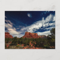 Lumière de la lune sur Sedona, Arizona