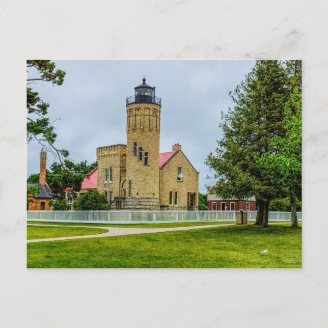 Carte Postale Lumière de la pointe Mackinac (Devant)