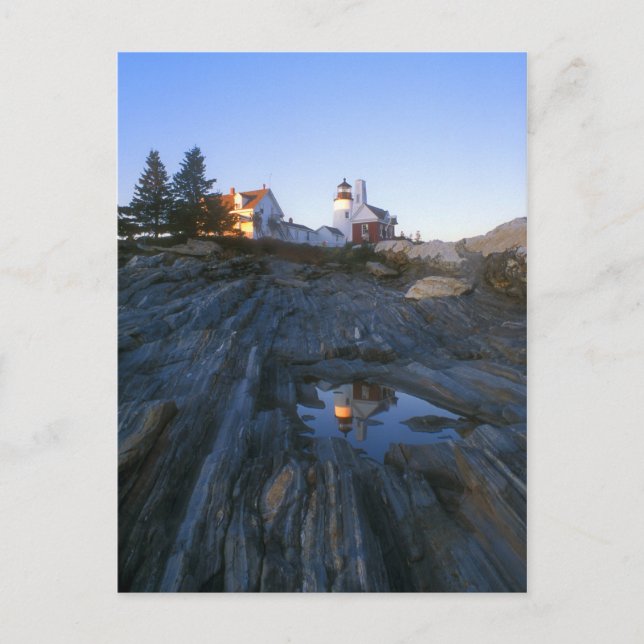 Carte Postale Lumière dernière sur Pemaquid Point (Devant)