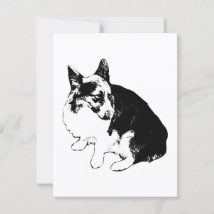 Carte Postale Lumière des neiges Bonjour, Petit Fox