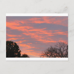 Carte Postale Lumière du coucher du soleil sur les nuages, Ohio