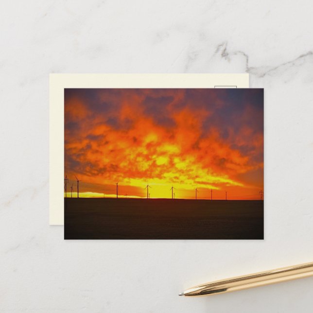 Carte Postale Lumière du matin (Devant/Arrière en situation)