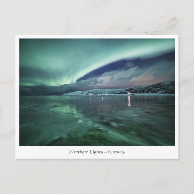 Carte Postale Lumière du Nord (Devant)
