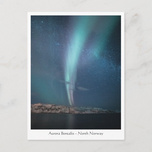 Carte Postale Lumière du Nord Voie lactée (Devant)