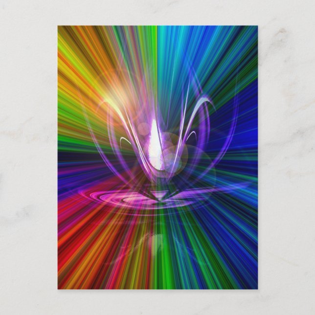 Carte Postale Lumière et énergie sont magiques 2 (Devant)