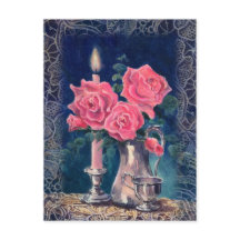 LUMIÈRE ET ROSES DE BOUGIES par SHARON SHARPE