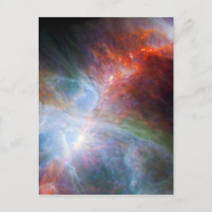 Carte Postale Lumière infrarouge dans la nébuleuse d'Orion