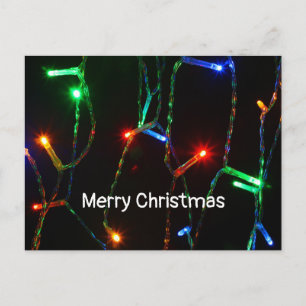Carte Postale Lumières colorées "Joyeux Noël"