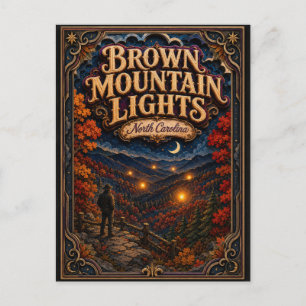 Carte Postale Lumières de Brown Mountain Légende Popcut de Carol