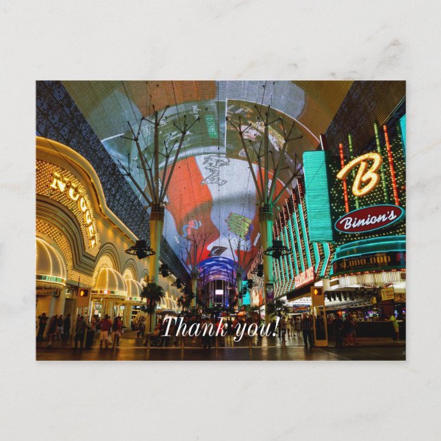 Carte Postale Lumières de Fremont Street (Devant)