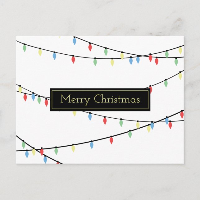 Carte Postale Lumières de Noël (Devant)