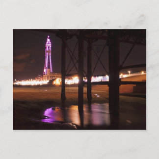 Carte Postale lumières de tour de blackpool