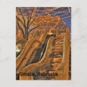 Carte Postale Lumières d'hiver Omaha Nebraska