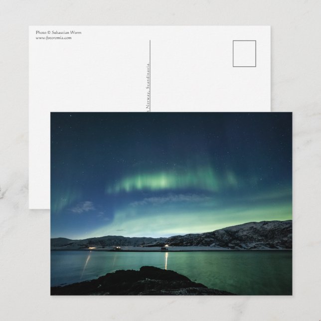 Carte Postale Lumières du Nord (Devant / Derrière)
