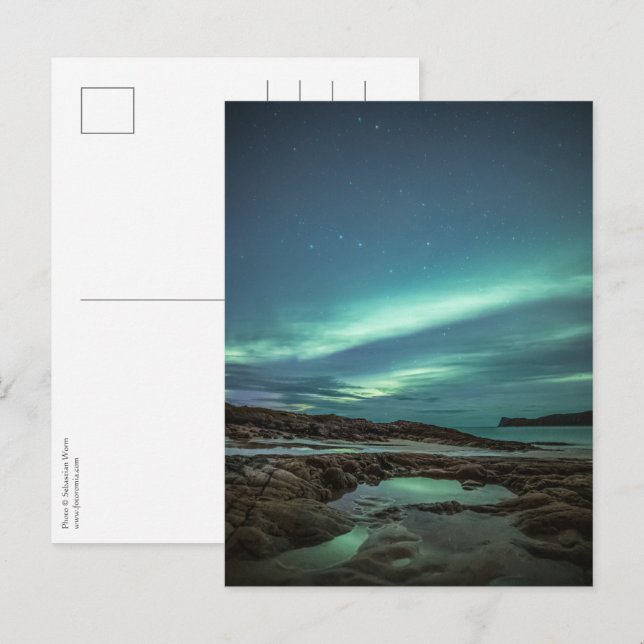 Carte Postale Lumières du Nord (Devant / Derrière)