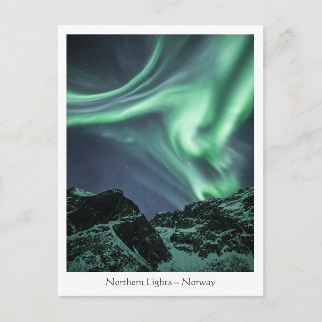 Carte Postale Lumières du Nord (Devant)
