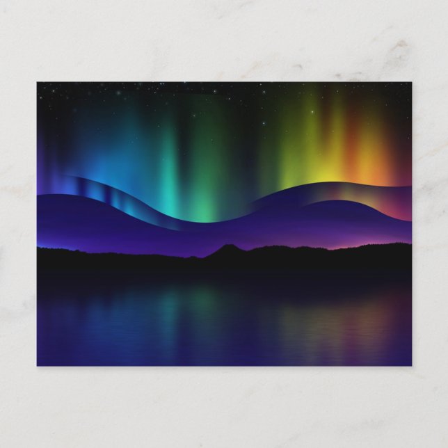 Carte Postale Lumières du Nord (Devant)