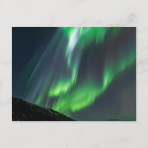 Carte Postale Lumières du Nord Brillantes Nord de l'Islande