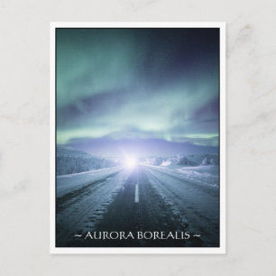 Carte Postale Lumières du Nord Finlande