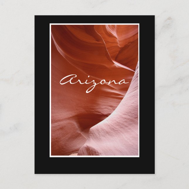 Carte Postale Lumières et lignes dans le canyon, Arizona (Devant)