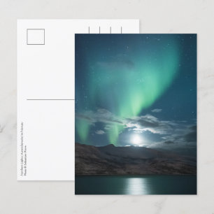 Carte Postale Lumières Nord de la Lune Aurora