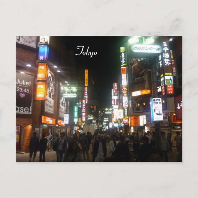 Carte Postale lumières shibuya (Devant)