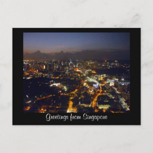 Carte Postale lumières singapour
