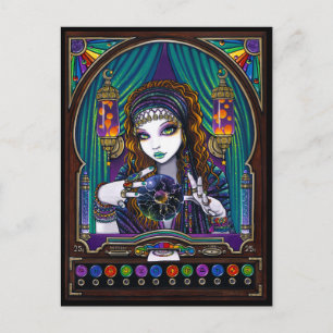 Carte Postale Lumina Bohemian Gypsy Fortune Teller Machine