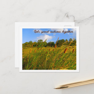Carte postale lumineuse d'été de randonnée de mass
