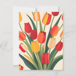 Carte Postale Luminosité de la tulipe