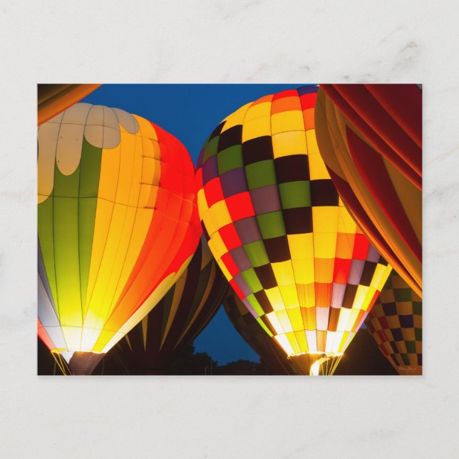 Carte Postale Luminosité des ballons à air chaud (Devant)