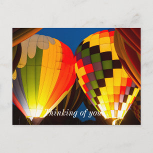 Carte Postale Luminosité des ballons à air chaud