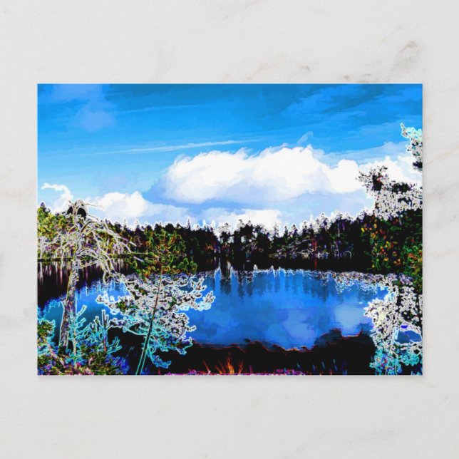 Carte Postale L'un des lacs de Finlande (Devant)