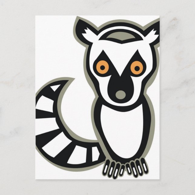 Carte Postale LUNA le LEMUR (Devant)