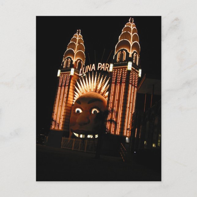 Carte Postale luna sydney face (Devant)