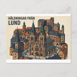 Carte postale Lund Suède 