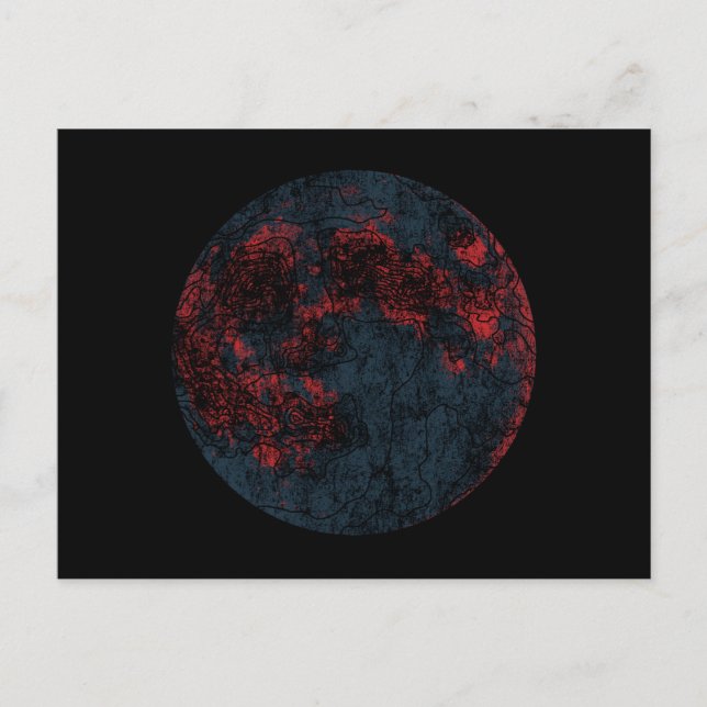 Carte Postale lune (Devant)
