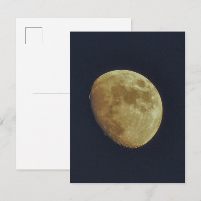 Carte Postale Lune (Devant / Derrière)