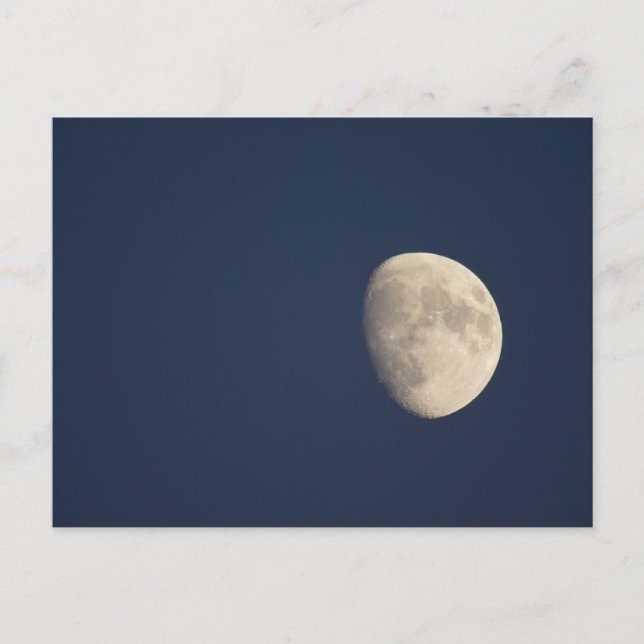 Carte Postale Lune au début de la soirée (Devant)
