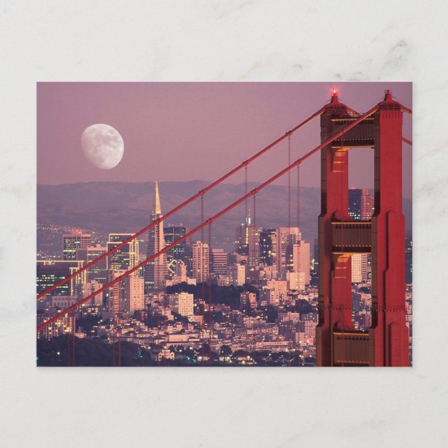 Carte Postale Lune au-dessus de la porte (Devant)